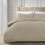 (King, Beige) Stripe Duvet Cover Set Bed Quilt & Pillowcase Pair 1