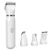 Kit de Toilettage et Soins pour Animaux Compagnie 4 en 1 4 Lames Différentes Rasoir pour Poils Chien et de Chat Tondeuse pour Animaux Compagnie à