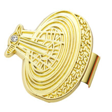 Hutnadel mit Legierungsstruktur, Hutschmuck, geeignet, um jedem