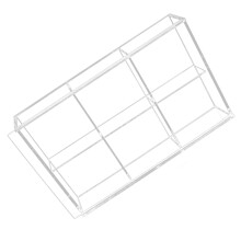 Ausweis-Organizer-Etui, transparente Acryl-Displaybox-6 Quadrate