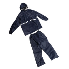 Aufteilbare Jacke & Hose Regenanzug für Männer und Frauen Navy Blau XXL Wasserdicht PVC