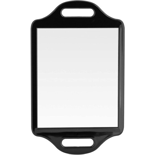Rectangle Large Handheld Mirror with Double Handle, Protected by Outer Foam Casing for Drop-Proof Security, High-Definition Mirror Ensures True Reflec 2