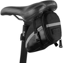 Bolsa de selim impermeável e de alta visibilidade para bicicleta, com sistema de liberação rápida para armazenamento sob o selim e kit de