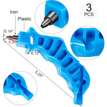 Outil d'irrigation de jardin, 3 outils de perçage pour système d'irrigation goutte à goutte, noir, conçu pour les tuyaux de 6,35 mm (1/4 pouce),