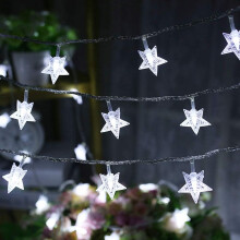 Galactische Symfonie: Sterrenlichtsnoer, uitschuifbaar, milieuvriendelijk, laag voltage, perfecte decoratie voor binnen- en buitenruimtes (15 meter)