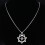 Collier polyvalent de couleur argent pour femmes, pendentif 2