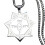 Collier polyvalent de couleur argent pour femmes, pendentif 6