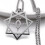 Collier polyvalent de couleur argent pour femmes, pendentif 7