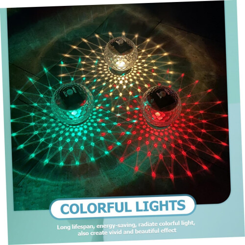 Solar Powered Floating Pool Light LED Lamp Color Changing Sphere For Pool Water Features Automatic Night Illumination 2