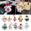 Adorable Rabbit Decoration Plush Texture Bags-red button 6
