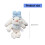 Adorable Rabbit Decoration Plush Texture Bags-red button 4