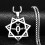 Collier polyvalent de couleur argent pour femmes, pendentif 4