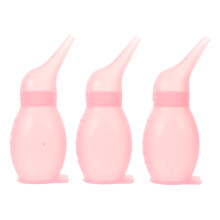 3Stk Silikon Baby Für Sanfte Nasenreinigung Rosa