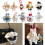 Adorable Rabbit Decoration Plush Texture Bags-red button 7
