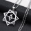 Collier polyvalent de couleur argent pour femmes, pendentif 5