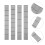 1Set Black PP Cake Roll Thickness Ruler for Baking Uniform Cake Slices 10