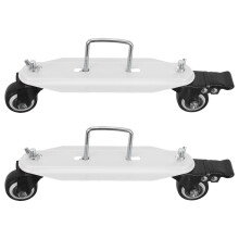 2St Radiator Casters Set Plastic Met Zwenkwielen Voor Thuis