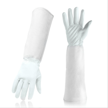 Heavy Duty Thorn Proof Gardening Gloves, Extra Long Forearm Protection, Flexible And Pretty, Polyester Imitation Leather Velvet, Comfort And Durabilit