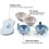 Microwave Cookware Egg Poacher Fried Egg Maker Microwave Steamer Blue Kitchen Gadget 2