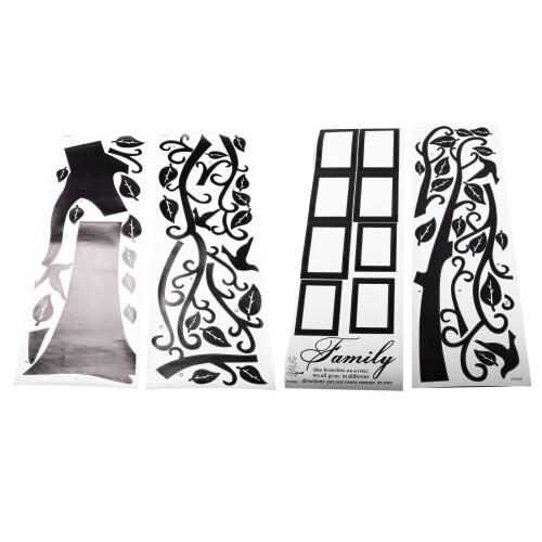 Memory Tree Photo Wall Sticker PVC Black 60x90x2cm 2