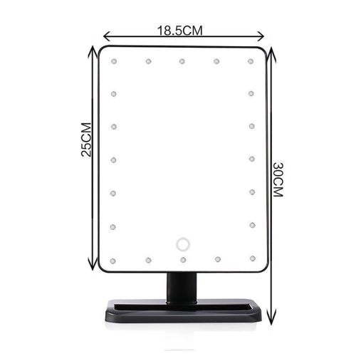 Dimmable LED Lights, Perfect Size for Dressing Desk with Smart Touch Control for Custom Lighting, Oversized Mirror for Wide-Angle Viewing, Adjustable 1