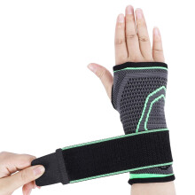 Suporte de pulso de nível profissional para atletas, manga de compressão com absorção de umidade, feita com material respirável e