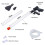Adjustable Water Flow Controller Multi-functional Aquarium Cleaner With Air-Pressing Button, Filter Basket Net For Sand Wash Pump Kit 5