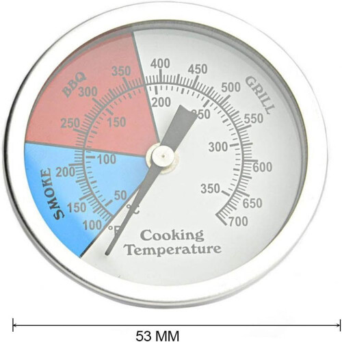 Cook Like A Pro: Color Coded Dial, Adjustable Mounting Grill Thermometer For Consistent Culinary Success 1