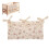 Hanging Diaper Caddy, 2Pocket Crib Organizer With Straps, Flower Pattern Nursery Bedside Storage Ref: 8286 1