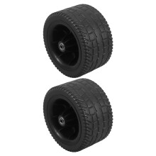 2St Slijtvast Rubber Campingwielen Voor Trolley En Air Compressor