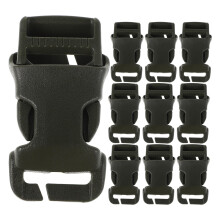 10St Verstelbare Plastic Rugzak Clips Donkergroen Duurzaam Sterk