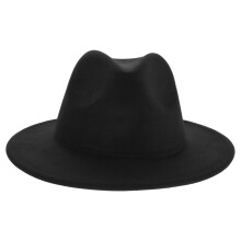 Mens Fedora: Wollener Hut Mit Flacher Krempe Für Outdoor