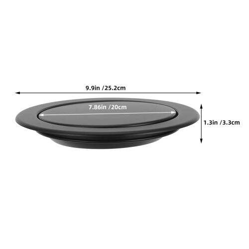 2Stk Countertop Mülltonnen Deckel: Runder Schwingklappendeckel 2