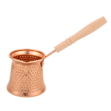 Türkischer Kaffeekocher 350 Ml Mit Holzgriff Aluminium Für Herd