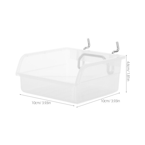 10Stk Pegboard Ablage Kunststoff Teilebox Transparent Für 2