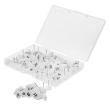 100Stk Druckstifte Mit Nummern 1-100 Für Pinnwand Karte Tacker