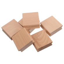 6Stk Holzblöcke Natur Beige Zum Schnitzen DIY Stempel Konstruktionsset