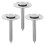 3Sets Stainless Steel Survey Nails Silver Ground Markers for Mapping 1