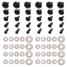 500 Plüschspielzeug-Augen Kunststoff Mit Unterlegscheiben