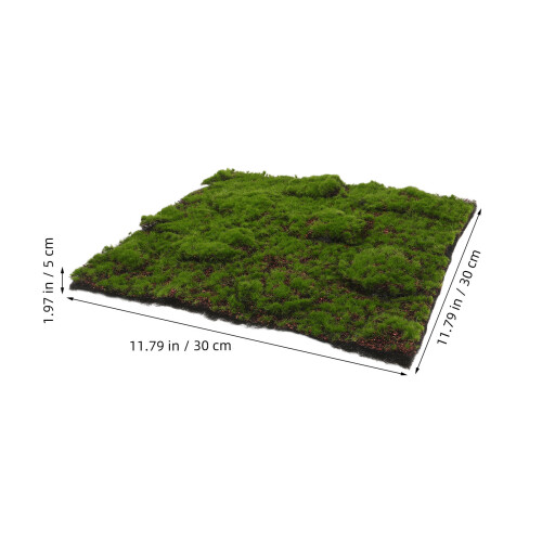 Flexible Green Fake Moss Sheet Plastic Simulation Moss for Decor 1