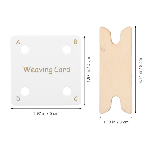 1 Set Tablet Weben Karten Mit Shuttle – Desktop Strickwerkzeug Für DIY 1