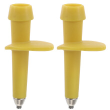 2Stück Trekkingstock – Wolframstahl 12Cm Ersatzteil Gelb