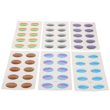 6 Hojas Pegatinas Para Sombras Ojos Impermeables