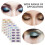 6 Hojas Pegatinas Para Sombras Ojos Impermeables 9