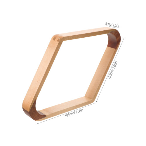 Soporte De Madera Para Billar 9 Bolas 7.6X7.6 Pulgadas 2