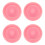 4Pièces Silicone Absorbants Antidérapants Rose Pour Assiettes Bébé 1