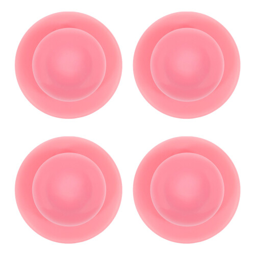 4Pièces Silicone Absorbants Antidérapants Rose Pour Assiettes Bébé