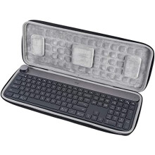 Shockproof Hard Shell WaterResistant Travel Protective Cover Case for Logitech Craft Keyboard