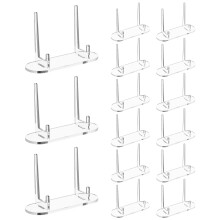 20Pcs Suporte Para Fotos E Cartões Acrílico Transparente Compacto