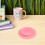 4Pièces Silicone Absorbants Antidérapants Rose Pour Assiettes Bébé 4
